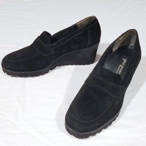 Paul Green suede platform loafers (sz 6)